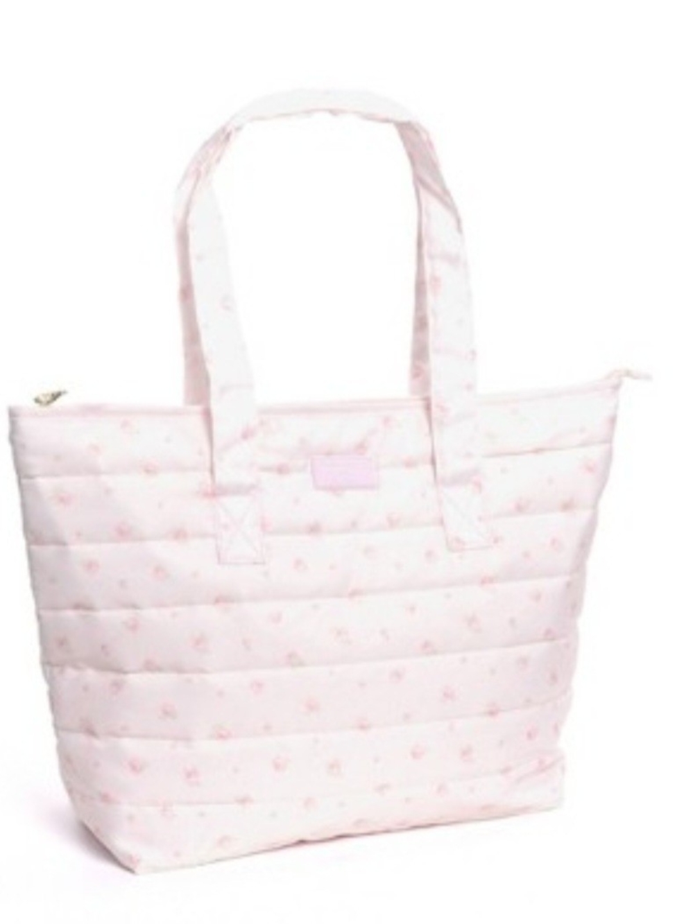 LoveShackFancy Light Pink Quilted Tote Bag